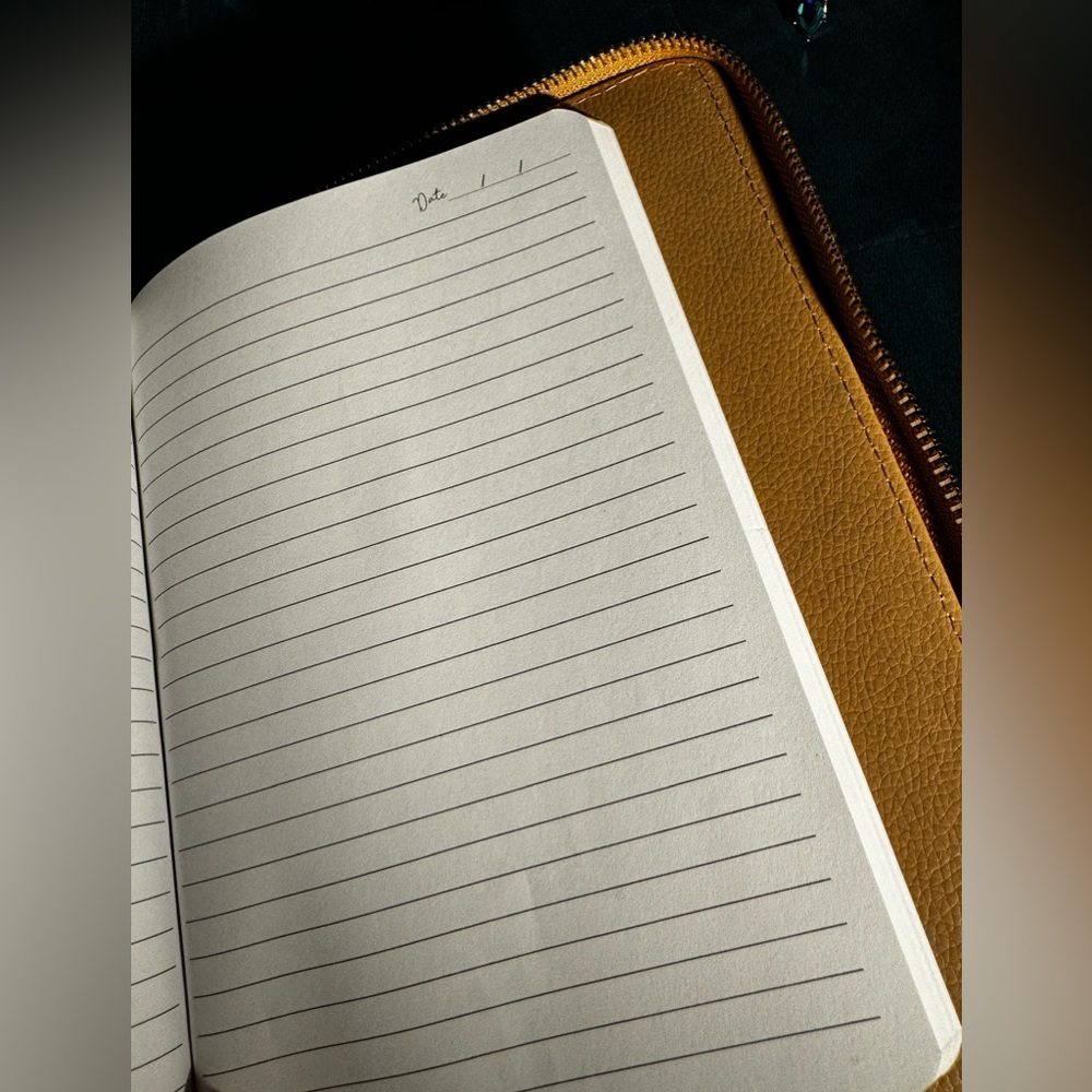 Badgley Mischka zippered journal